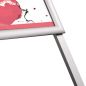 Preview: Plakatständer A-Board silber, Detail